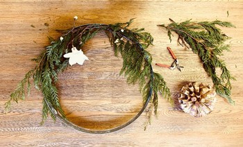 Barrel Hoop Wreath Ticket