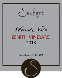 2013 Zenith Vineyard Pinot Noir